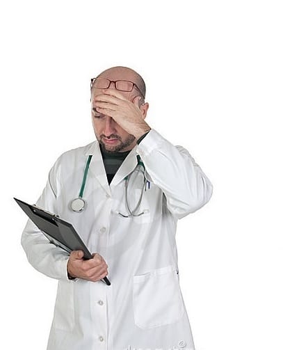 worried doctor