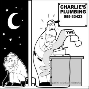 Fraud cartoon