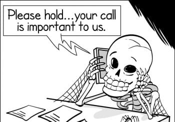 Hold Message Hell cartoon