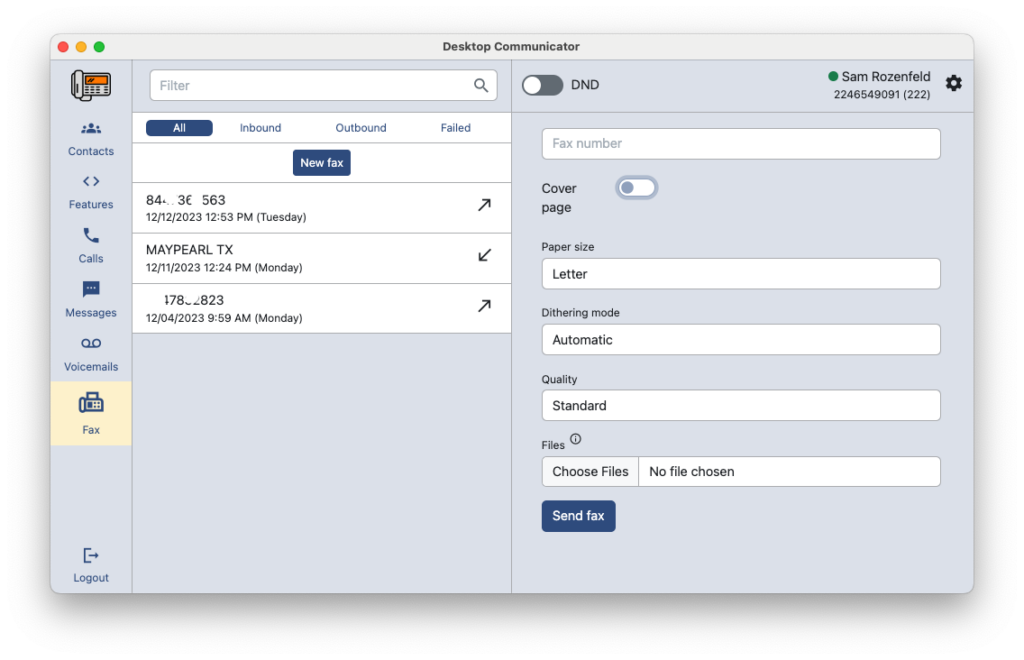 Desktop Faxing with DLS Desktop Communicator